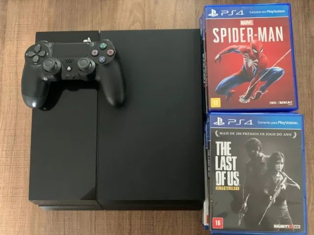 Playstation 4 Fat 500gb + 11 jogos