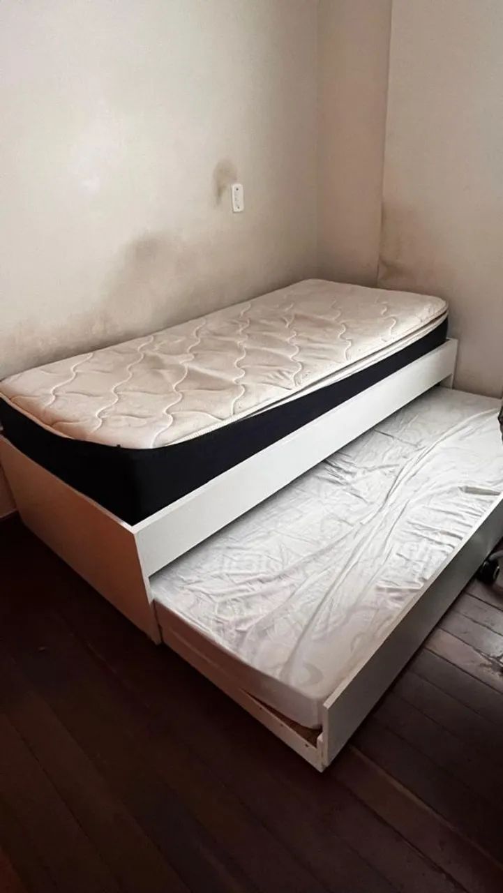 Cama de Solteiro com Cama Auxiliar - Excelente Estado! - Foto 3