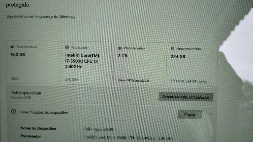 Notebook Dell Inspiron 5548 - Foto 5