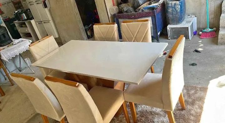 Conjunto Mesa de Jantar Quadrada com 4 Cadeiras - Foto 3