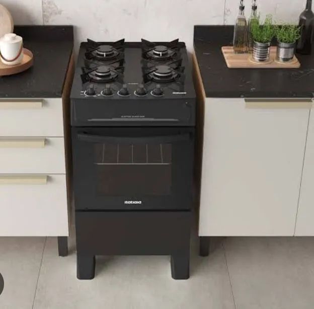 Fogão 4b Acendimento automático  Preto 