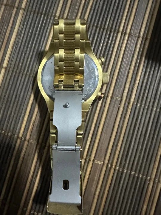 Relógio Masculino Chilli Beans Dourado - Foto 3