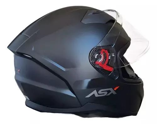 Capacete ASX City Solid Fosco Preto/Grafite - Novo - Foto 3