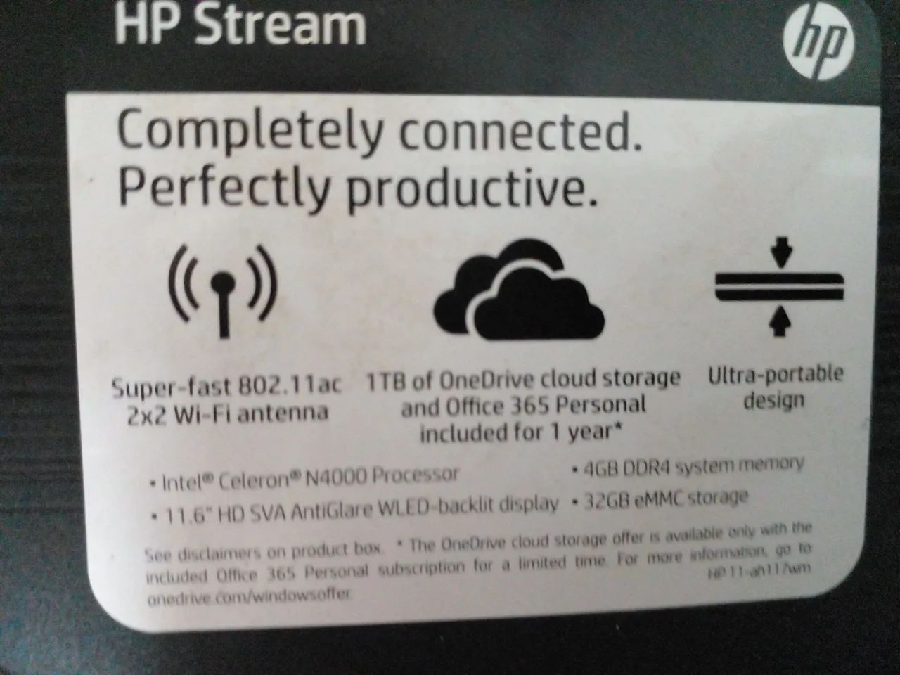 Notebook HP 11.6 AH117WM Preto - Foto 4