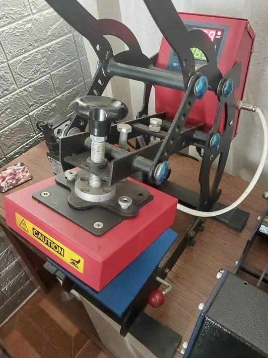 Prensa Mecolour 4 in 1 Multi-functional, boné, caneca, régua, azulejo, caneta, mdf