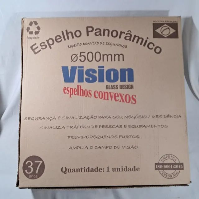 Espelho Panorâmico Convexo 50cm Vision - Portaria, garagem, segurança - Foto 2