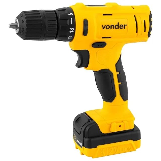Parafusadeira 12V Bateria Pfv120 Bivolt Vonder - Foto 4