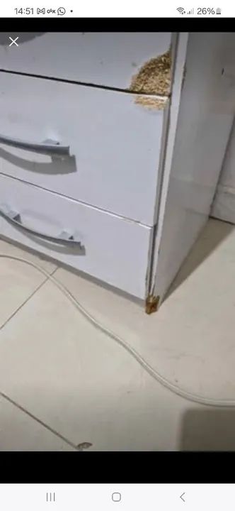 Cômoda branca 10 gavetas - ótimo estado! - Foto 4