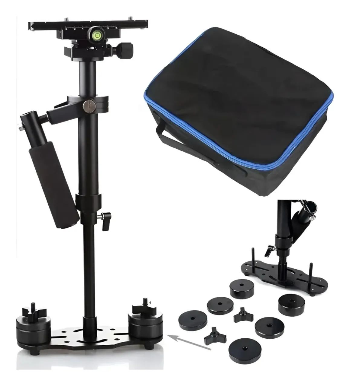 Estabilizador Steadicam S-60 P/ Câmera Foto Filmagem Vídeo - Preto