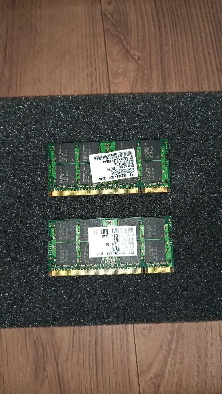 Memória RAM Elpida 4Gb - 2x2GB DDR2 Notebook - Foto 3