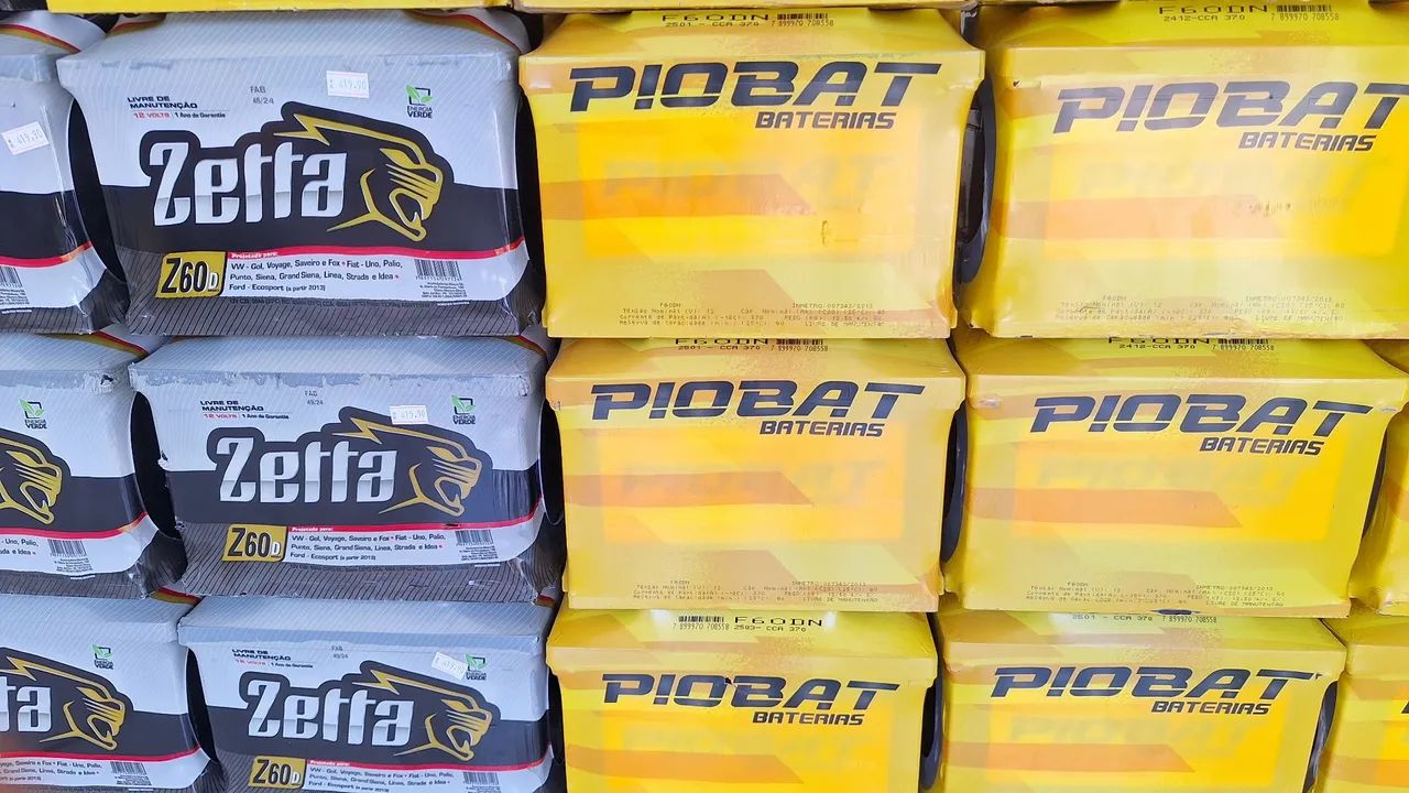 Bateria 60Ah - Nova -Selada R$ 259,99 - Foto 4