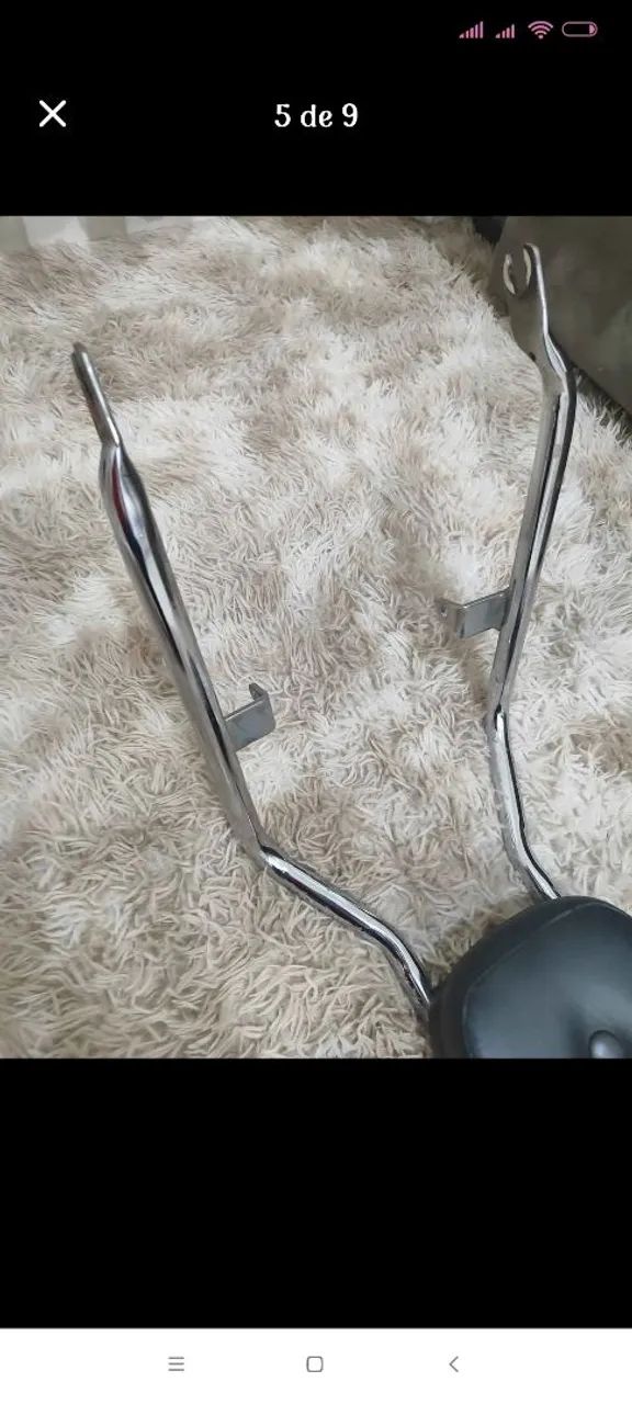 Sissy Bar Cromado para Moto Suzuki Intruder 125 - Foto 5