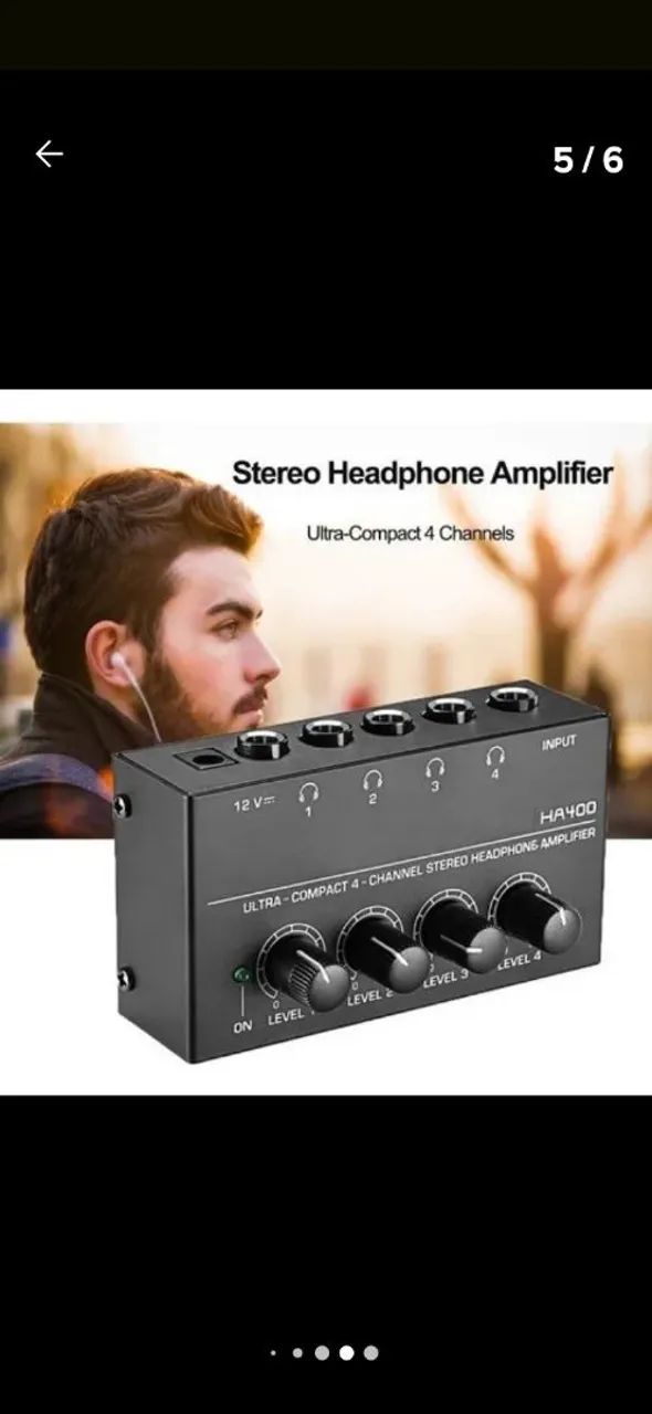 Amplificador de fone de ouvido  - Foto 5