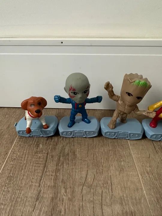 brinquedos bonecos mcdonalds Guardiões da Galáxia - 5 unidades - Foto 2