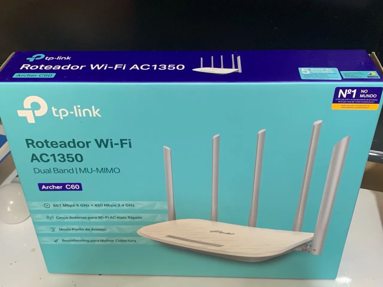 Roteador Wi-Fi TP-Link Archer C60 AC1350 Dual Band - Foto 2