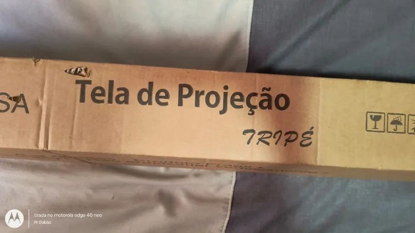 Tela de projeção 1,80x1,80 c/tripé TTM180SA TT160 Tes - Foto 3