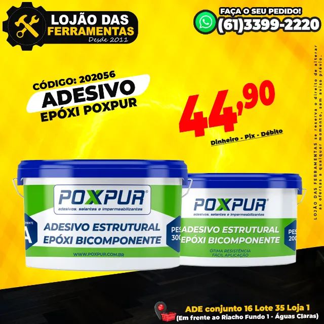 Adesivo Epóxi Poxpur