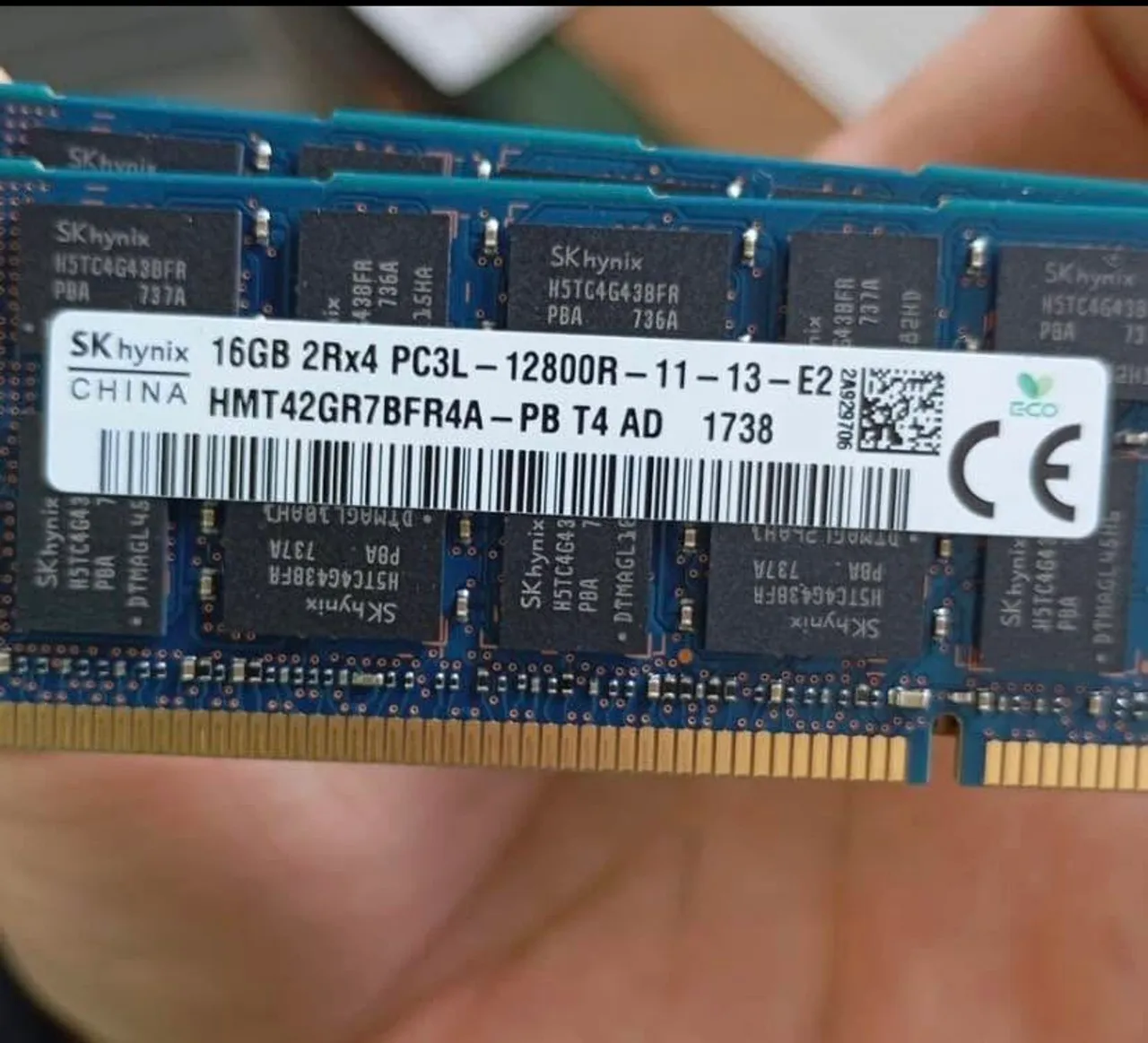 Memória RAM SK Hynix 16GB DDR3 PC3L-12800R
