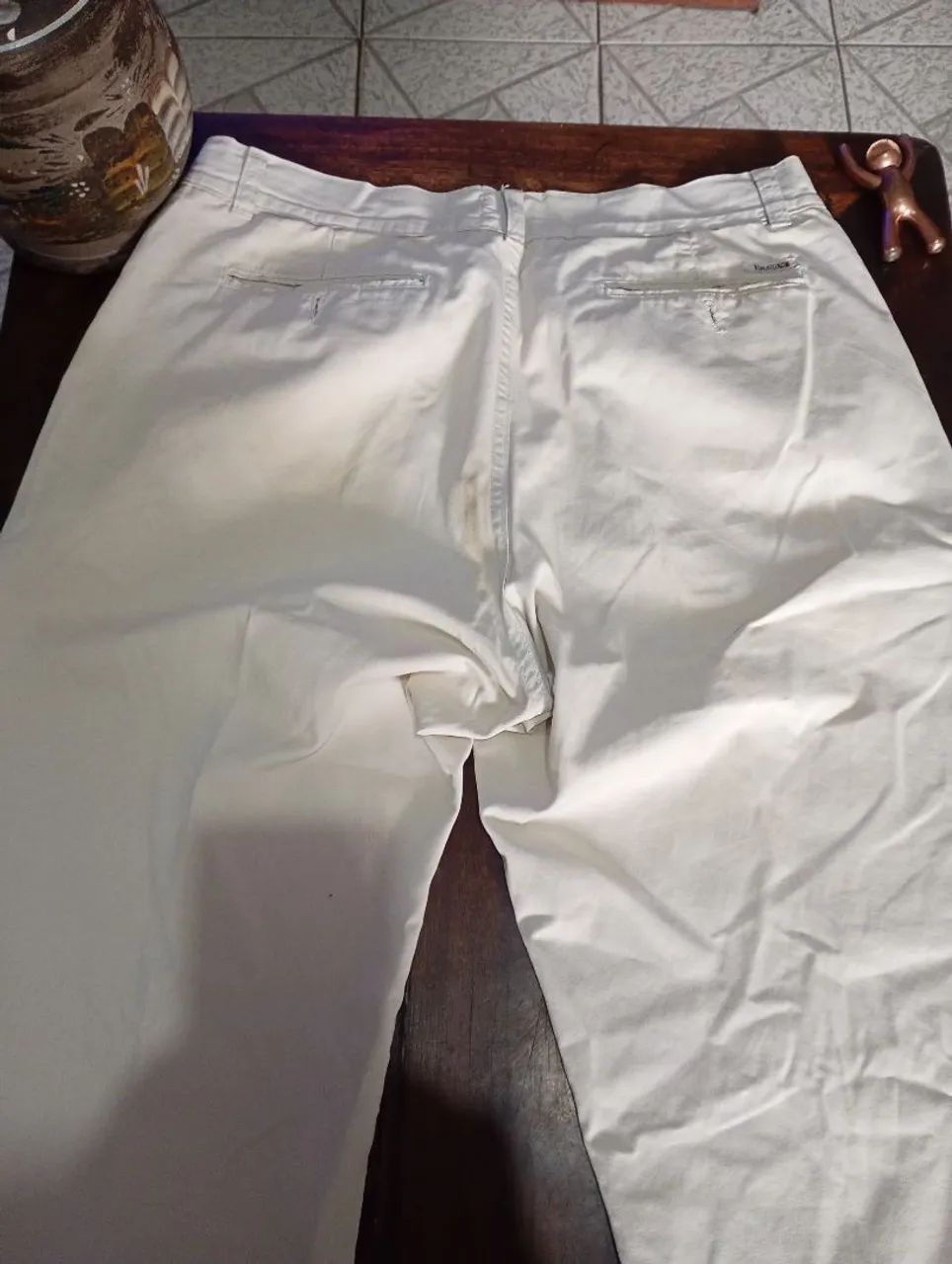 Calça FATALLI.   46.  Bege  - Foto 2