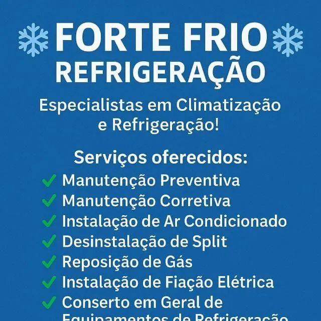 Serviço de refrigeração ar condicionado 