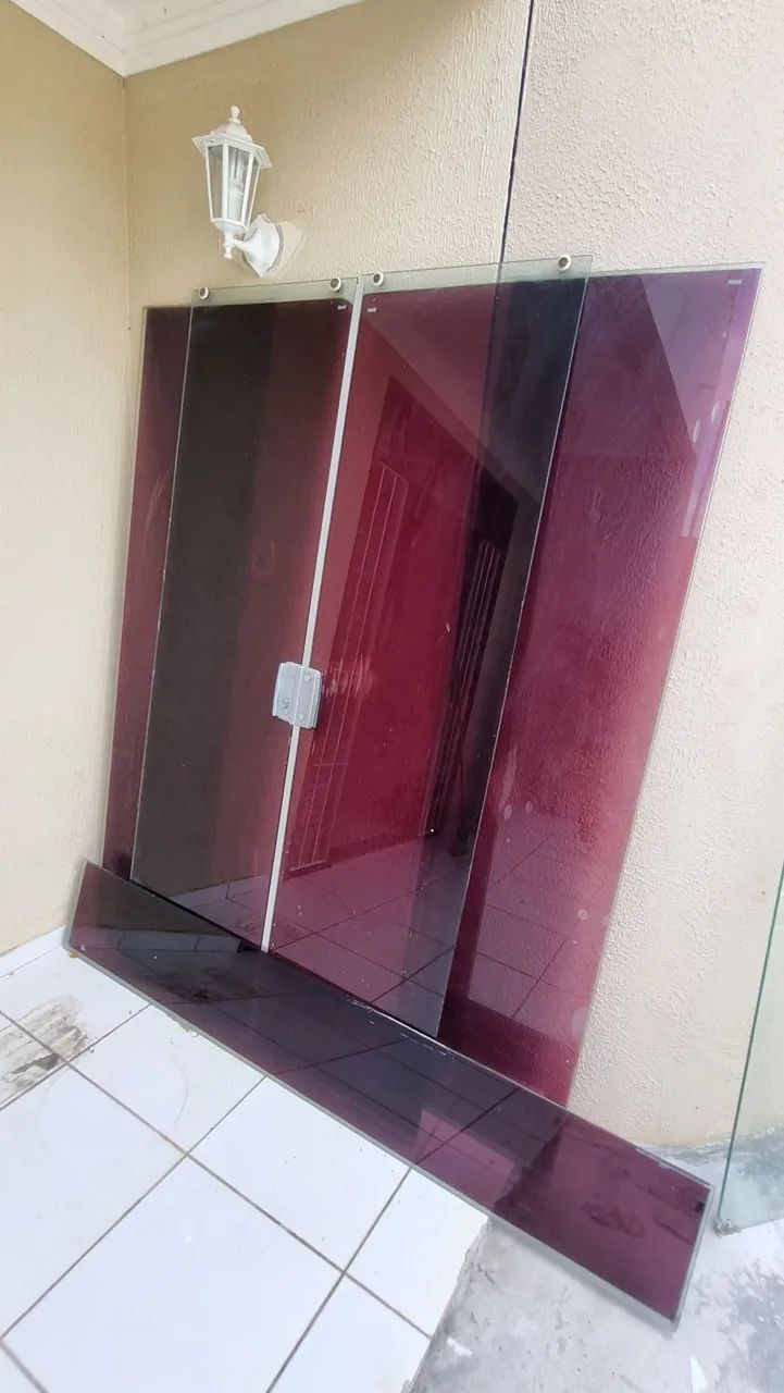 Porta de vidro temperado para segurança residencial - Foto 4