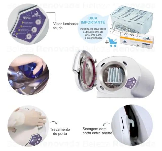 Autoclave Amora 4L + Cuba ultrassonônica Cristófoli - Foto 5