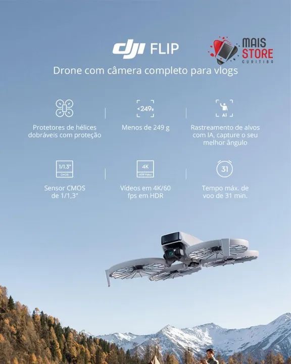 Drone Dji Flip (GL) Lançamento (Novo/Lacrado) - Foto 3