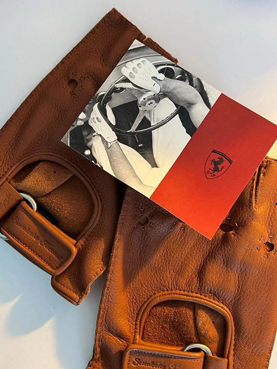 Luvas de Couro Scudería Ferrari - Foto 2