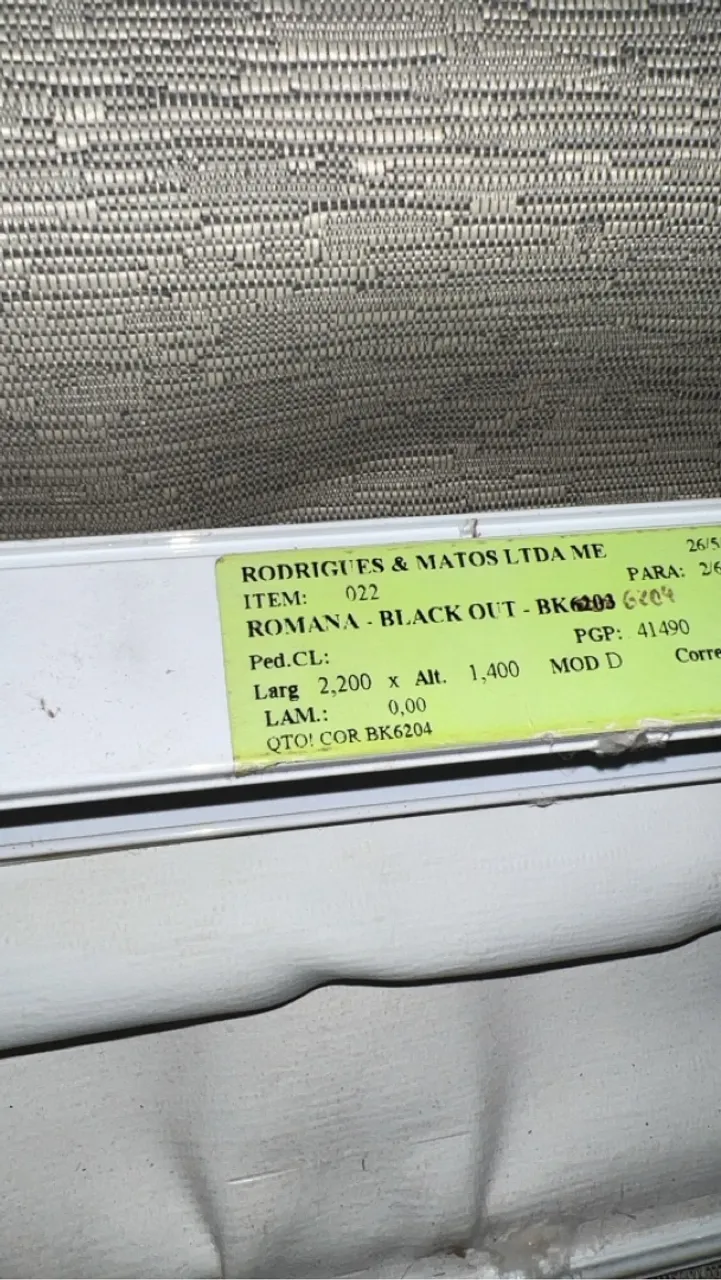 Cortina blackout cinza
