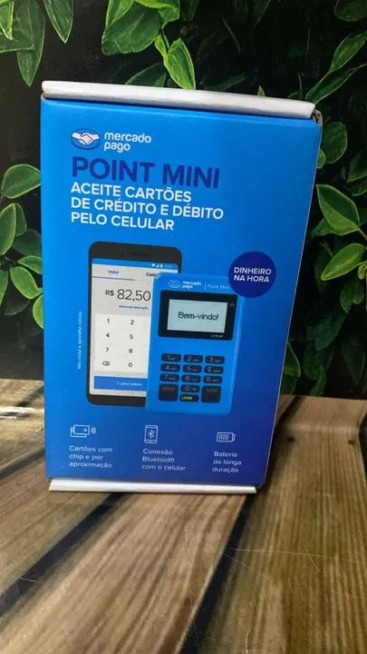 Máquina de cartão Point Mini - Mercado Pago - Foto 2