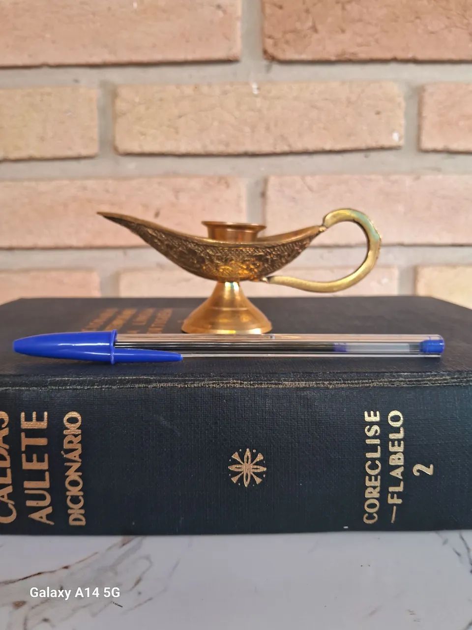 Castiçal palmario dourado - Foto 4