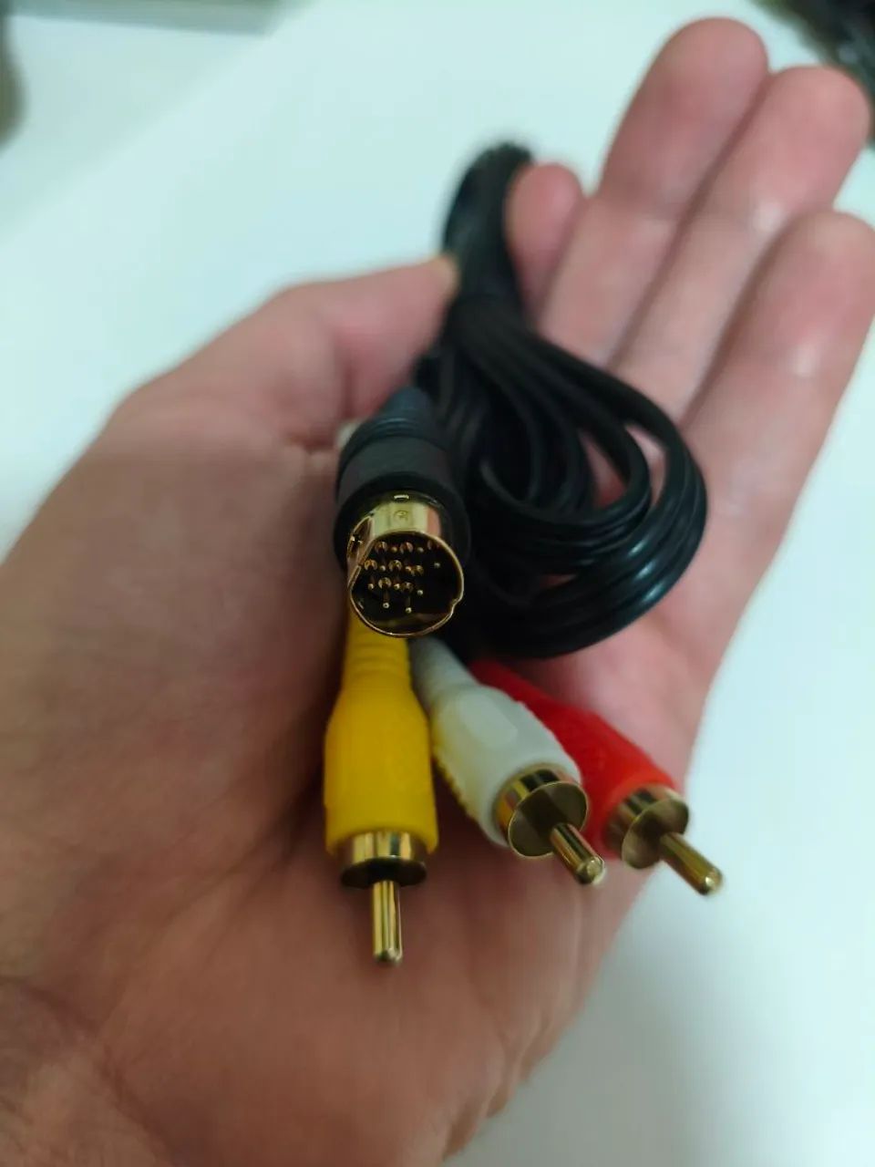Cabo áudio e vídeo para Sega Saturn 