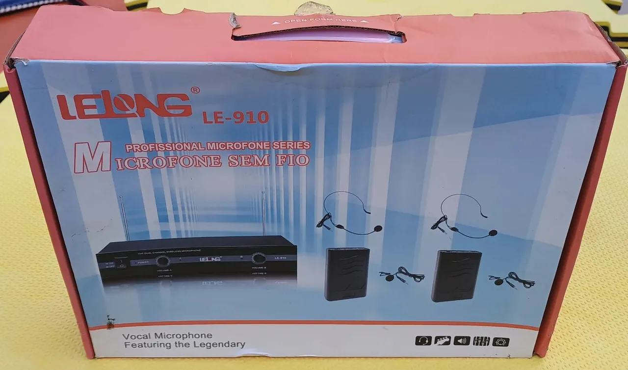 Microfone Sem Fio Lelong LE-910