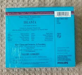 Box 2 DVDs Tchaikovsky: Ópera 'Iolanta' (Regente: Valery Gergiev) Made in USA - Foto 2