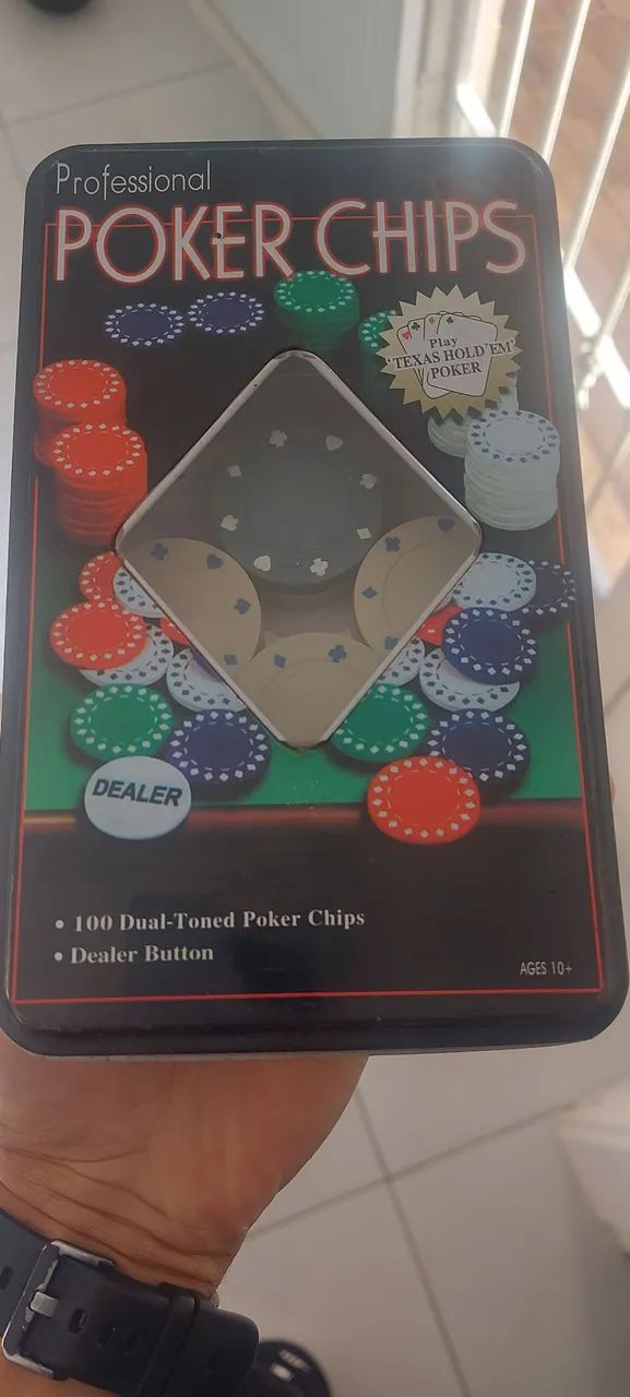 Kit de Poker Profissional 100 Fichas! - Foto 4