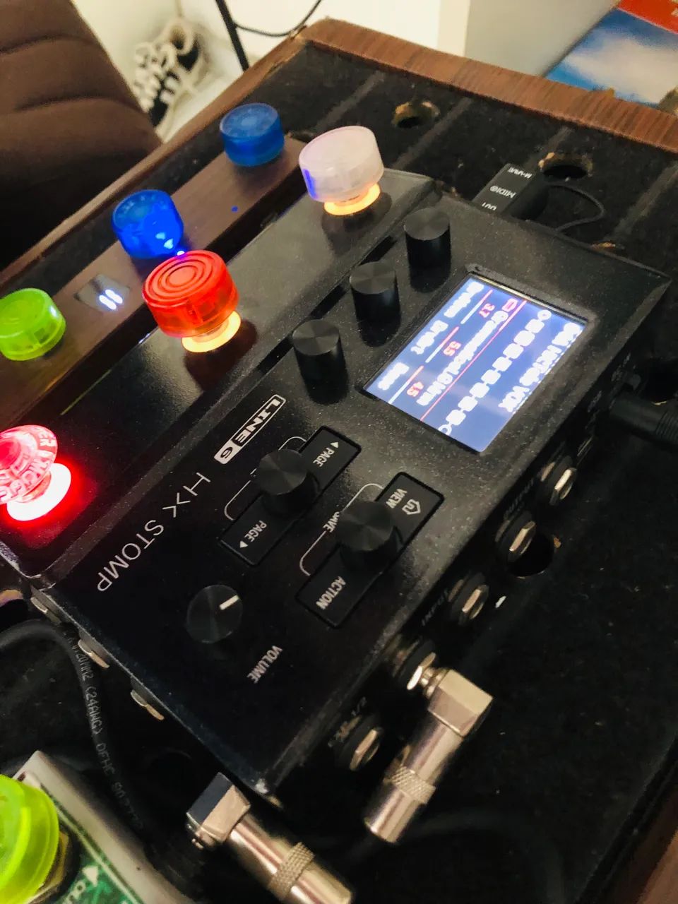 Hx stomp com controlador chocolate - Instrumentos musicais