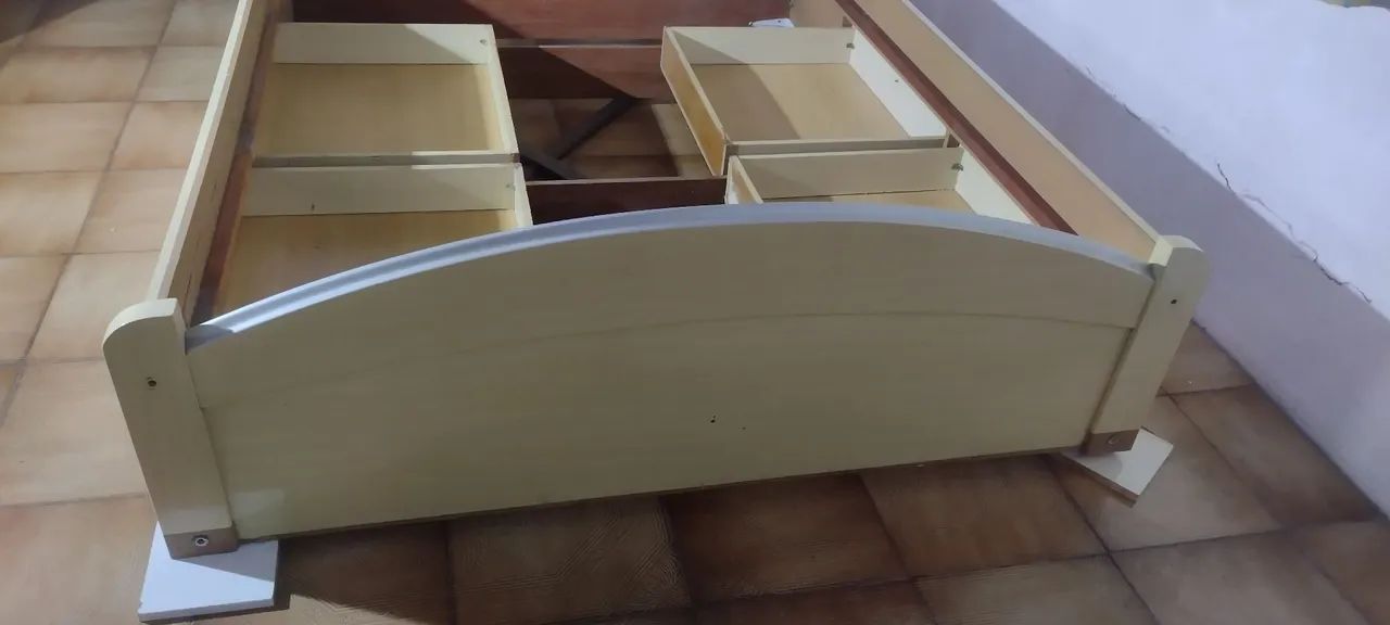 Cama de casal usada em MDF - Foto 3