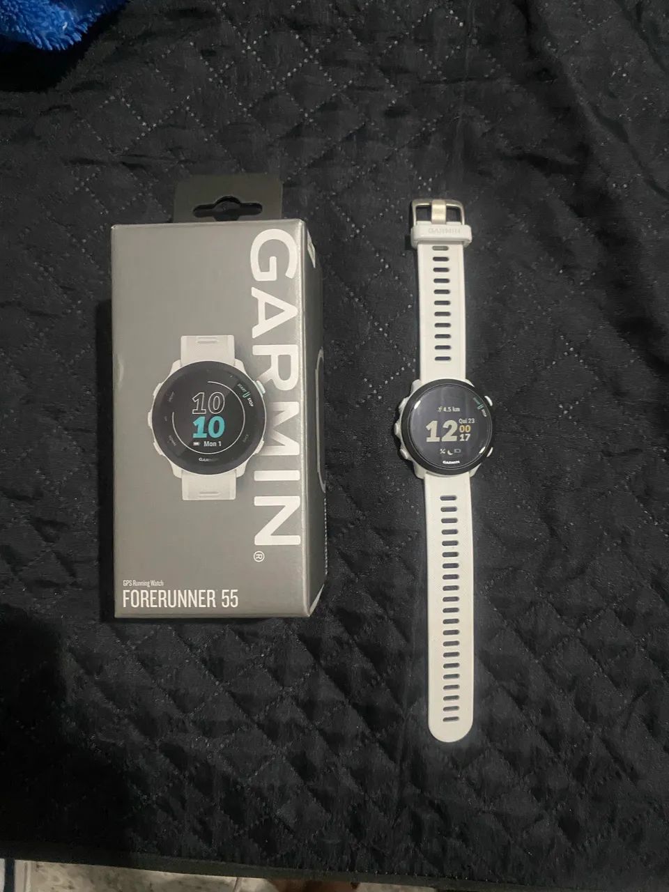 Smartwatch Garmin Forerunner 55, Pulseira Silicone Branca