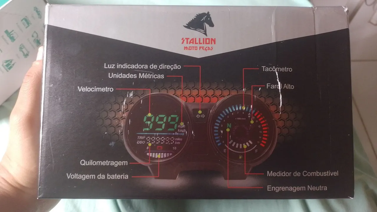 Painel Digital para Moto Stallion