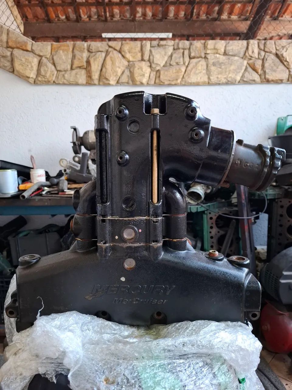 Mufla Completa V6 V8 Mercruiser MAG 5.7 6.2 5.0 4.3 