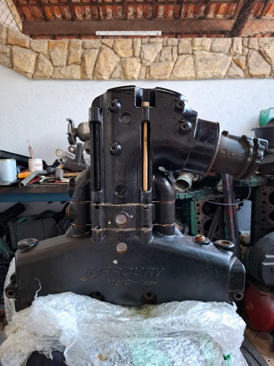 Mufla Completa V6 V8 Mercruiser MAG 5.7 6.2 5.0 4.3