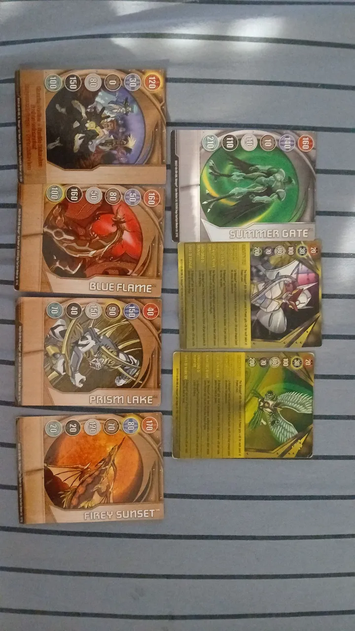 Kit 11 cartas bakugan reservado