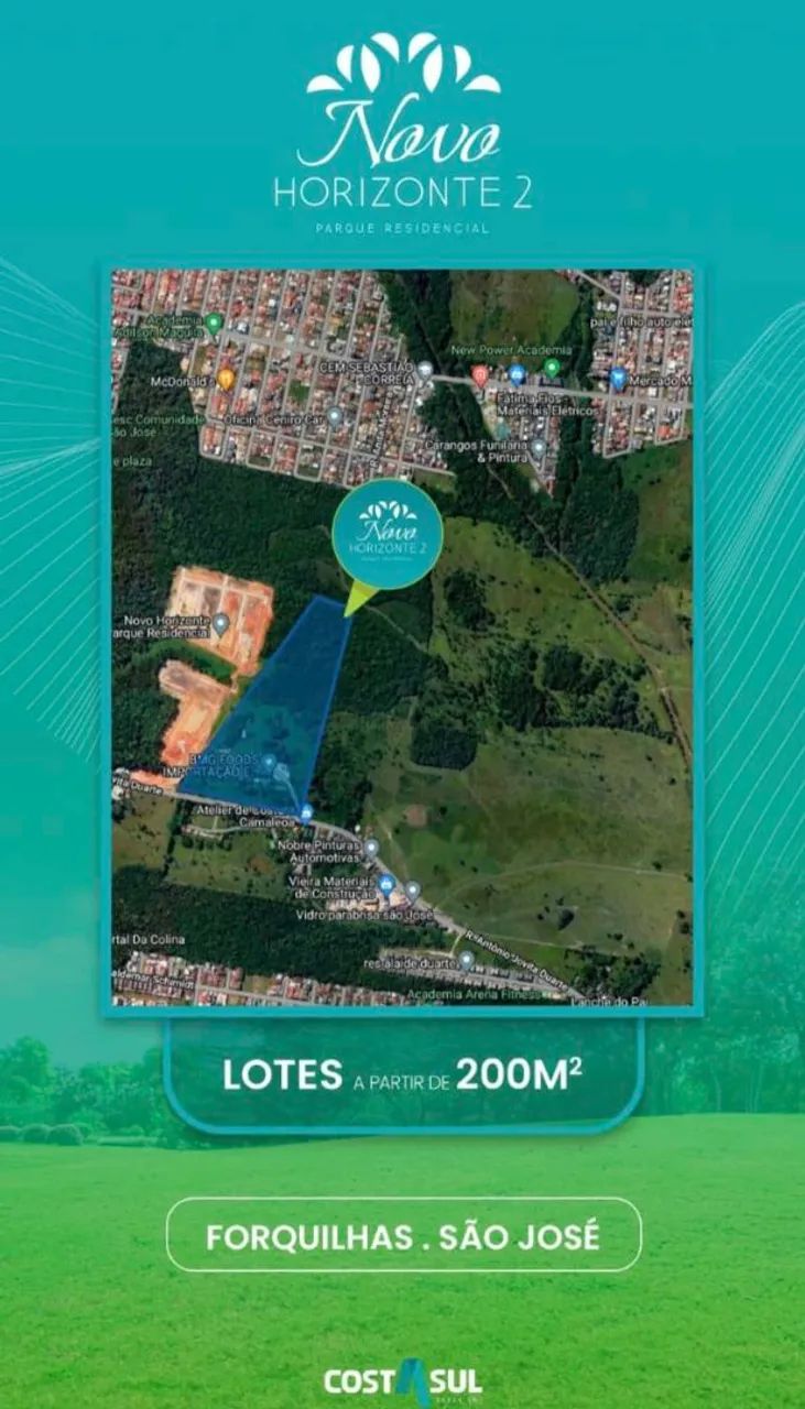 Oportunidade Única!Lote /Terreno  a partir de 200 m²- São José- Lot Novo Horizonte II  2