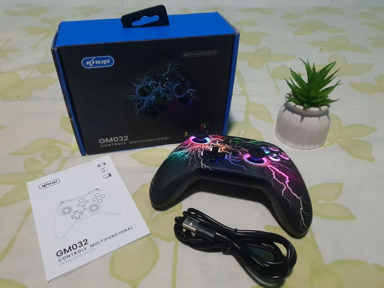 Controle joystick sem fio bluetooth switch, ios, Android ou pc - Foto 5