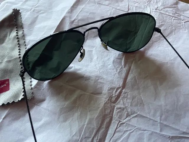 Óculos de sol Ray-Ban Aviator Total Black 3025L - Foto 3