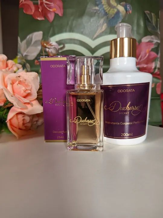 Kit Duchesse Secret Perfume e hidratante corporal feminino ODORATA 