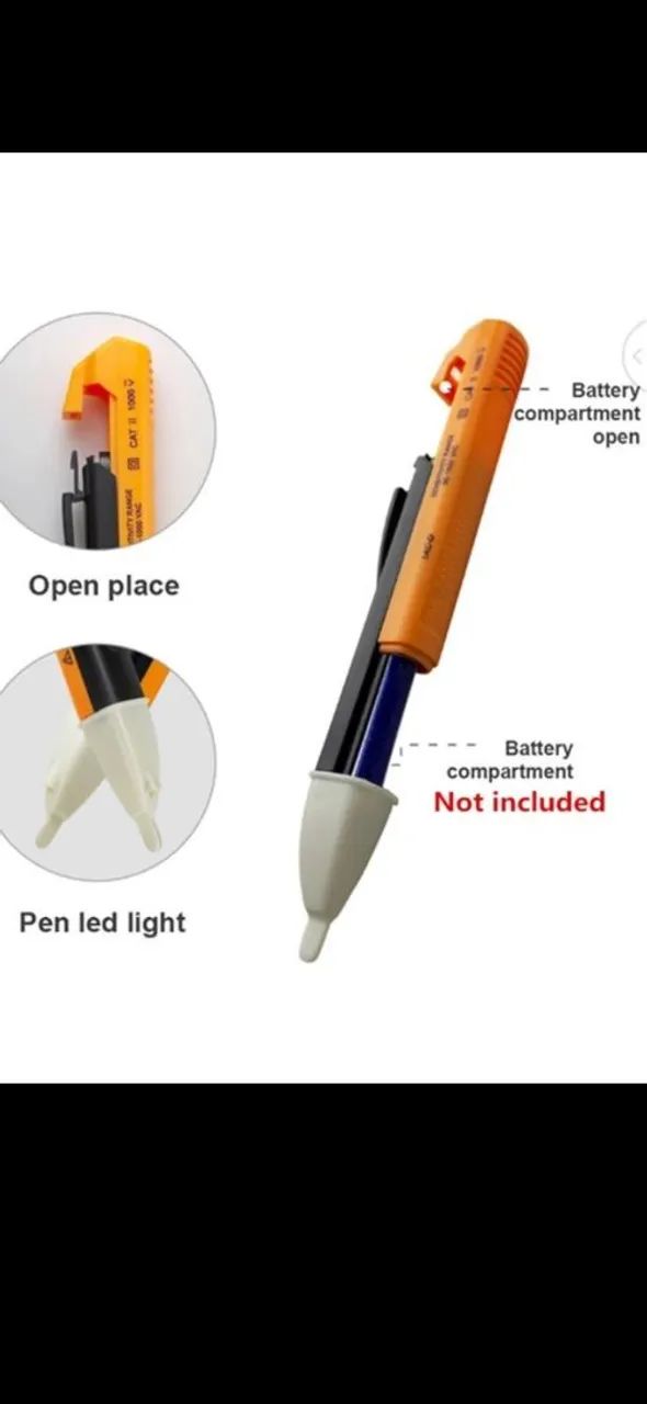 Kit 3 peças Detector de Tensão - Voltage Tester Pen - Novo - Foto 5