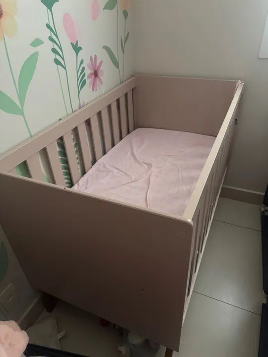Berço Rosa Fosco Americano - Foto 5