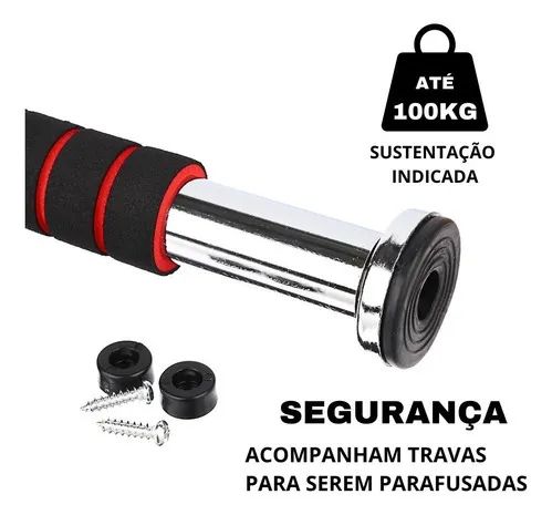 Barra Flexão Porta Ajustável Nova - Foto 2
