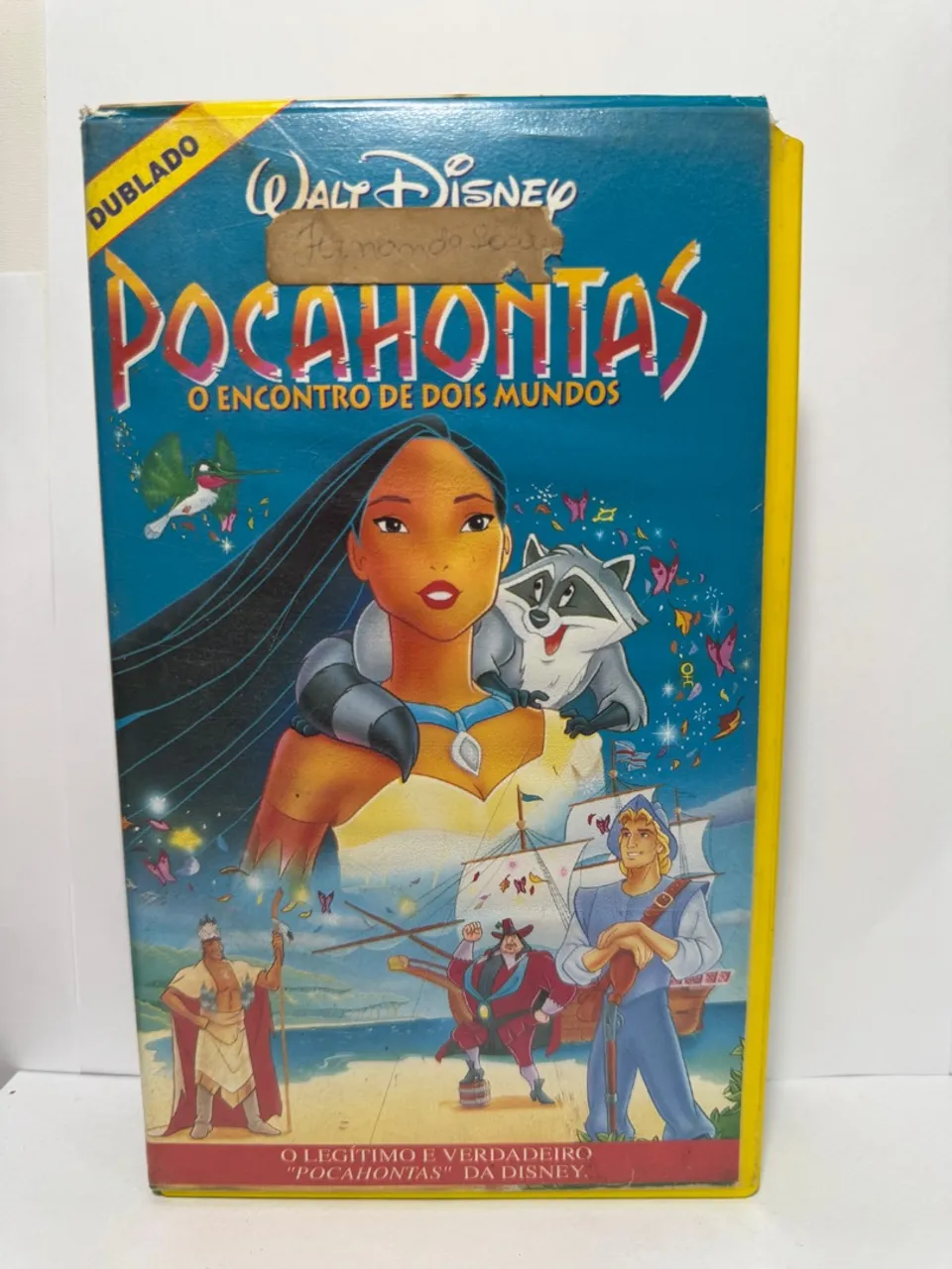 Fita VHS - Pocahontas - O Encontro de Dois Mundos - Classicos Dianey